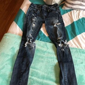 Distressed American Eagle jeans